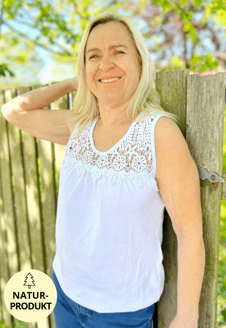 Hovedbilde Sølvi blonde-singlet hvit