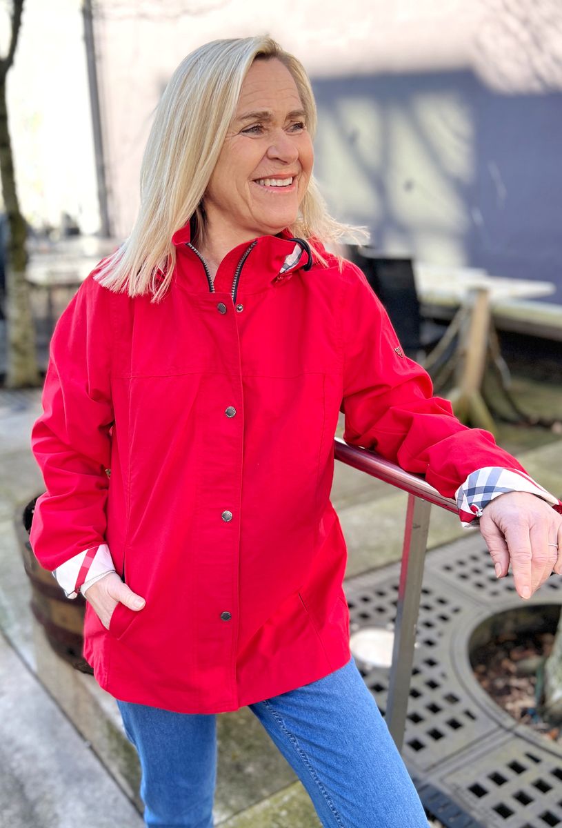 Hedda anorakk rød