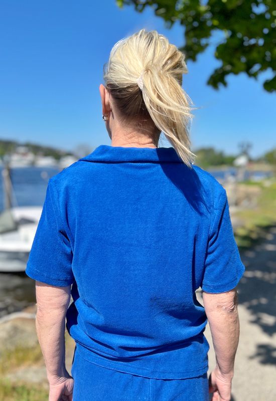 Jenny t-shirt blå frotté
