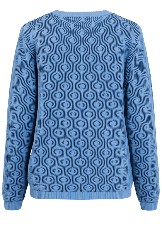Vivian genser flettemønster blue