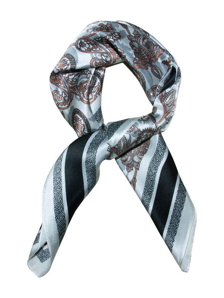 Hovedbilde Skjerf med silke paisley brun/svart