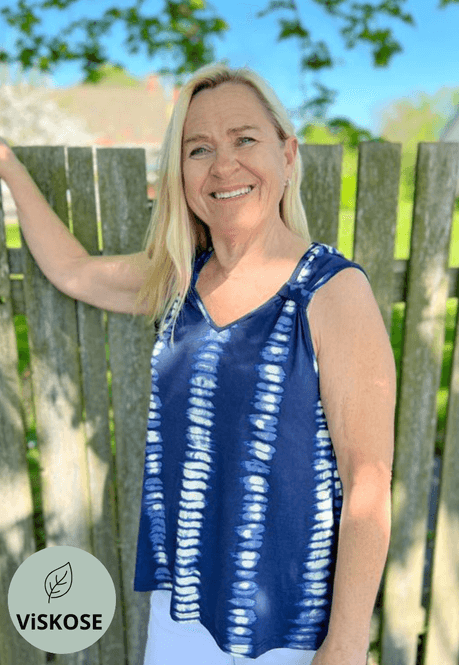 Hovedbilde Sølvi singlet blå batikk