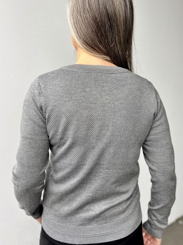 Stine cardigan gråmelert