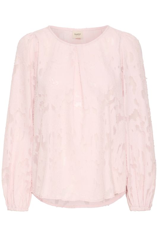 Line bluse rosa struktur