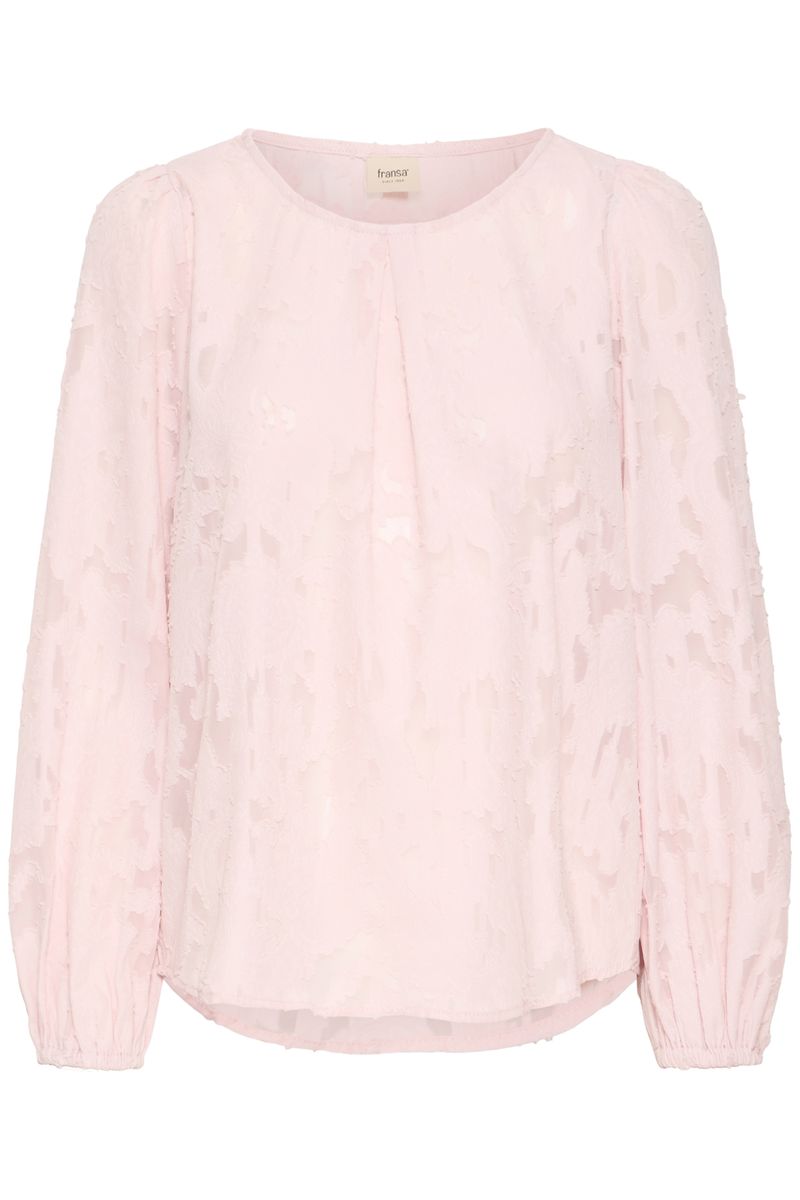 Line bluse rosa struktur