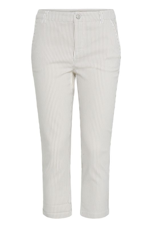 Irene capri beige stripe