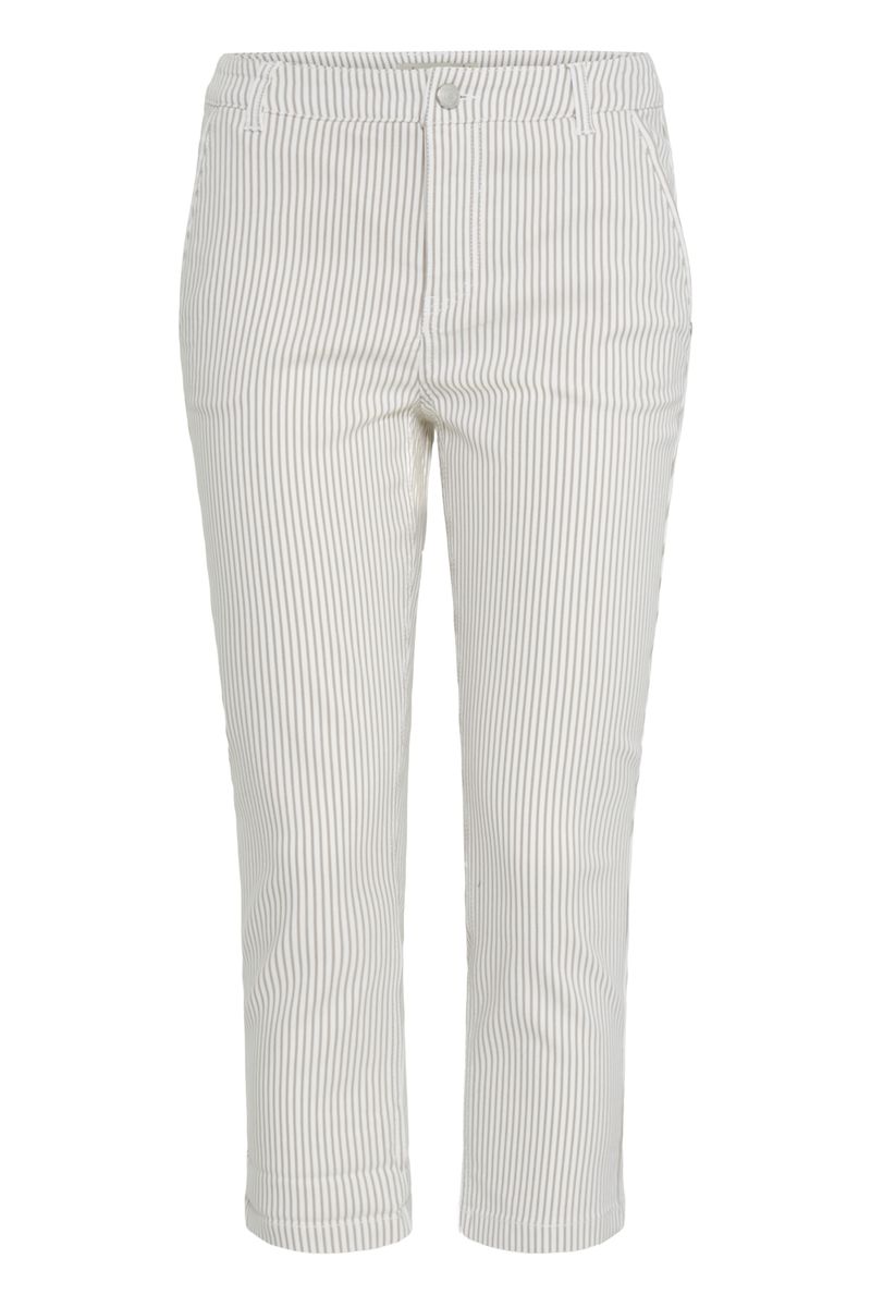 Irene capri beige stripe