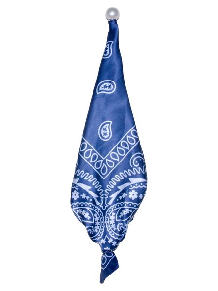 Hovedbilde Skjerf med perle marineblå