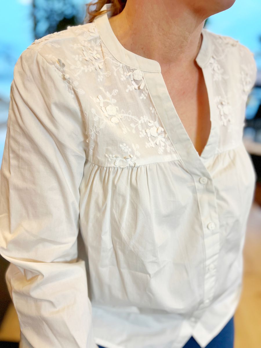 Irene skjortebluse hvit