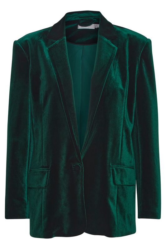 Caroline fløyels blazer grønn