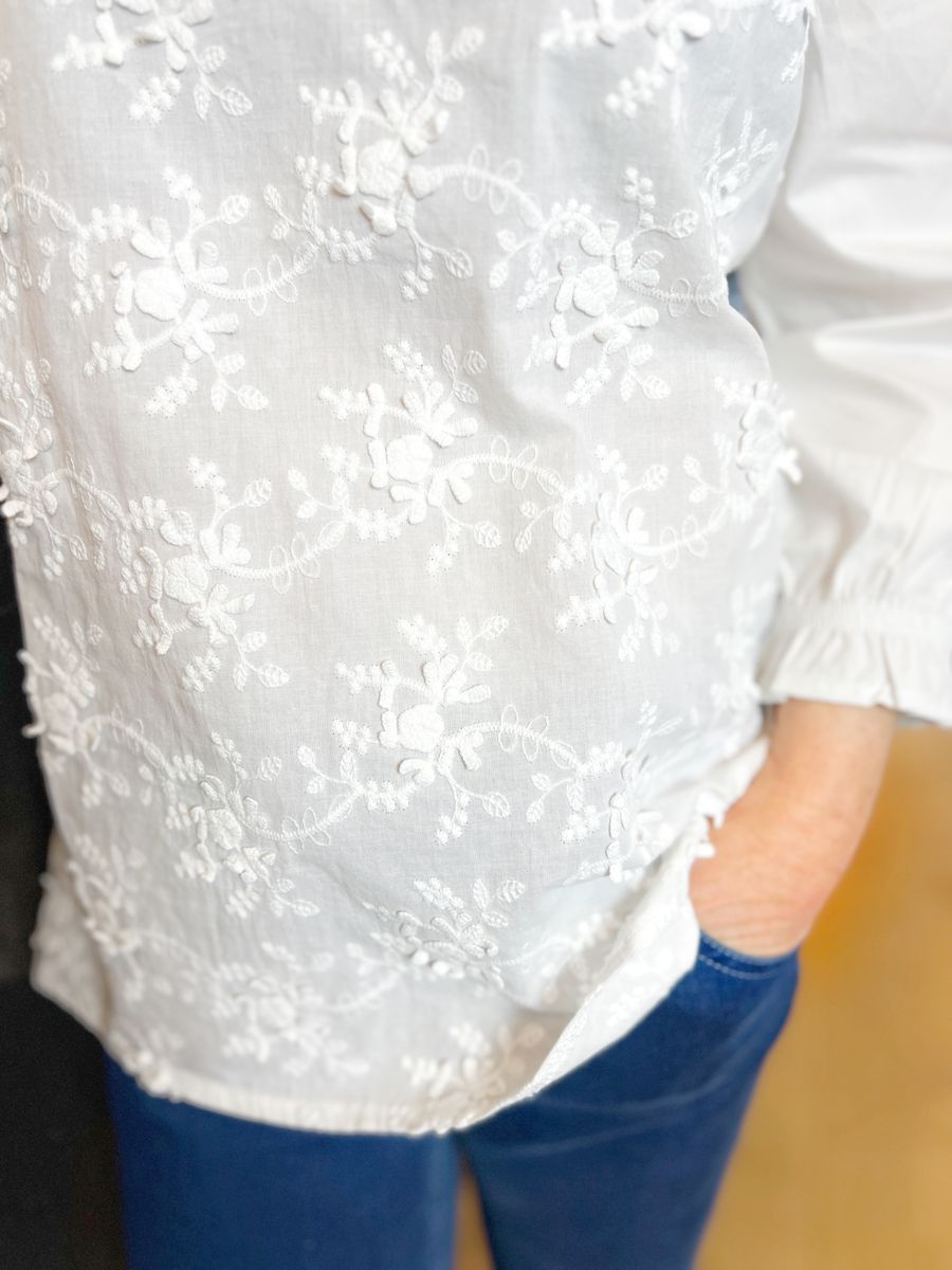 Irene blondebluse hvit
