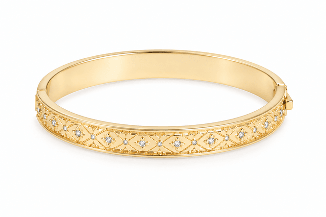 Hovedbilde Armbånd bangle gullbelagt